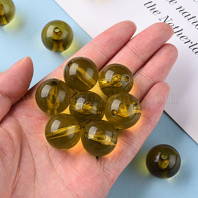 Прозрачные акриловые бусины&nbsp;MACR-S370-A20mm-737-1