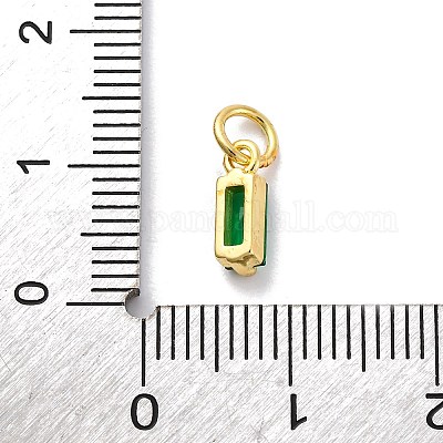 Латунь прокладывает кубические циркониевые прелести KK-F894-13G-03-1