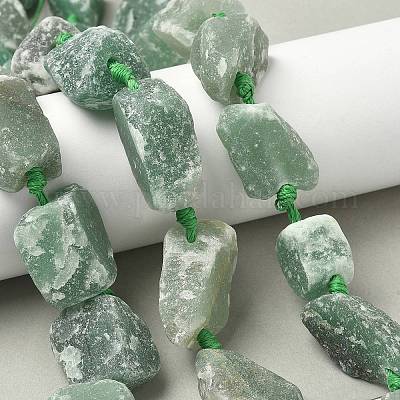 Естественный зеленый авантюрин бисер нитей G-G697-E07-1