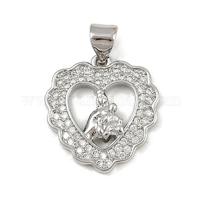 Латунные микро проложить кубического циркония подвески KK-P323-11A-P01-1