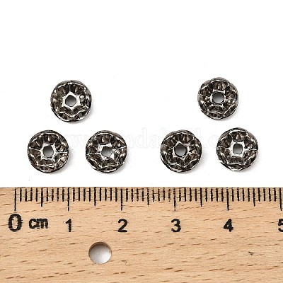 Латунные бусины разделители для поставки стразов RB-A014-L8mm-01B-1