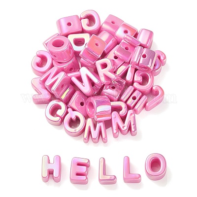 УФ-покрытие радужными переливающимися акриловыми бусинами OACR-C012-01A-1-1