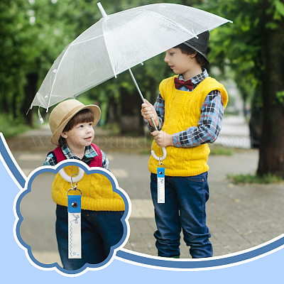 Брелок для ключей из искусственной кожи и хлопка с именным маркером AJEW-WH0514-043-1