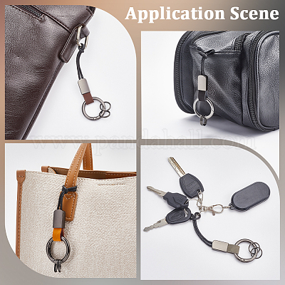 4шт брелок из кожи 4 цветов KEYC-GF0001-13-1