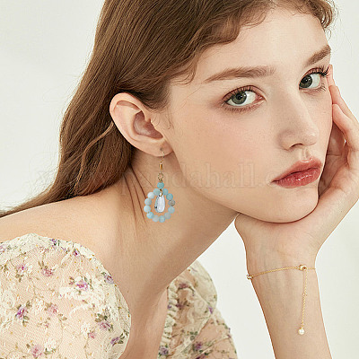 Натуральный матовый цветок амазонит круглые бусины G-NB0005-34B-1