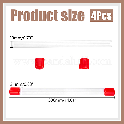 Прозрачные контейнеры для пластиковых шариков из ПВХ AJEW-WH0460-071B-1