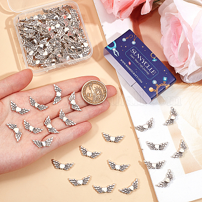 120 шт. бусины Angeltee из сплава в тибетском стиле FIND-SC0009-36-1