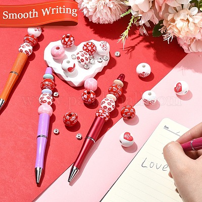 86 шт. пластиковые ручки для вышивания бусинами на тему Дня святого Валентина&nbsp;DIY-YW0012-28-1