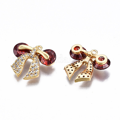 Латунные микро проложить кубического циркония подвески KK-Q277-065B-NF-1