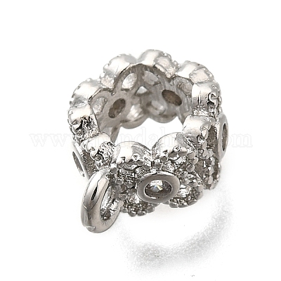 Латунь с трубчатыми дужками из кубического циркония KK-Q048-01P-1