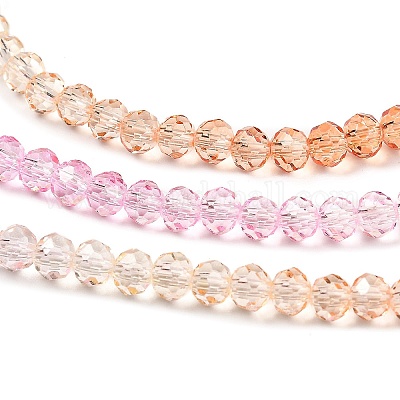 Прозрачные окрашенные стеклянные бусины X1-DGLA-A034-T4mm-A20-1