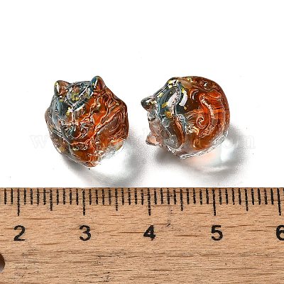 Perles en verre transparentes&nbsp;GLAA-D025-05C-1