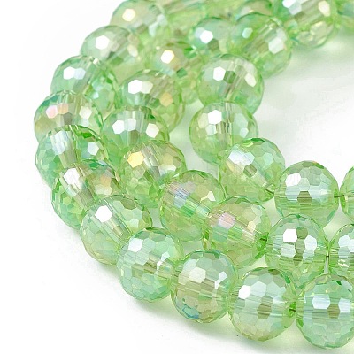 Прозрачные стеклянные бусины гальваническим пряди EGLA-F151-AB07-1