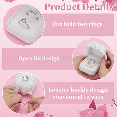 Полиэстеровые обручальные кольца для собак AJEW-WH0460-074P-02-1