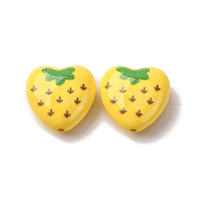 Непрозрачные акриловые бусины X-MACR-V001-01B-1