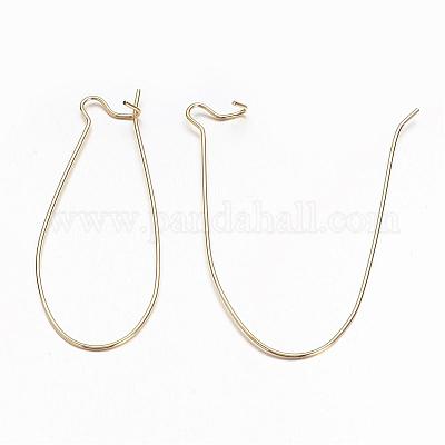 Латунные серьги-кольца серьги почек X-EC221-4G-1