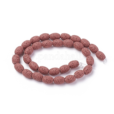 Бусы из натуральной лавы&nbsp;G-F671-03A-07-1