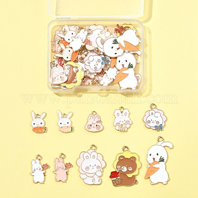 40 шт. Подвески из сплава с эмалью ENAM-FS0002-40-1