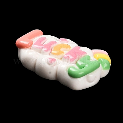 Кабошоны Lucky Decoden из непрозрачной смолы CRES-P032-A09-1