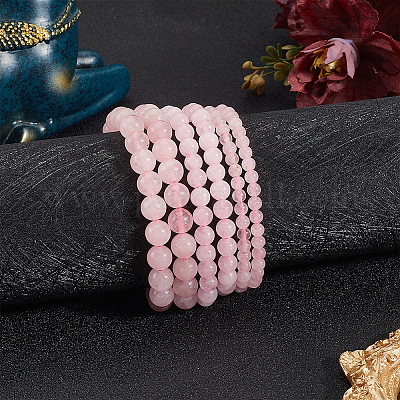 3 нити 3 стиля нити натуральных бусин из розового кварца G-PA0001-39-1