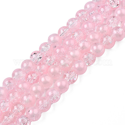 Полупрозрачные стеклянные бусины с кракле CCG-T003-01B-1