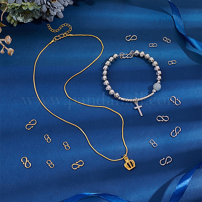 40 шт. 4 стиля ионного покрытия (IP) 304 нержавеющая сталь S-образные застежки STAS-UN0061-24-1