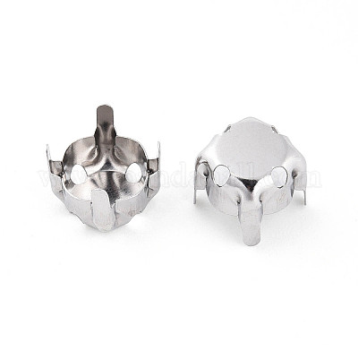 Некорневая нержавеющая сталь 201 с креплениями для пришивания зубцов STAS-T032-01-8mm-P-1