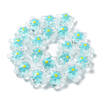 Прозрачные стеклянные бусины GLAA-H028-01D-1
