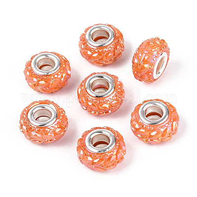 Непрозрачная смола европейский бисер RESI-T057-29J-1