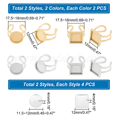 Набор для самостоятельного изготовления пустого купольного кольца DIY-UN0003-98A-1