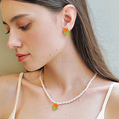 12шт ручной работы бусины лэмпворк LAMP-PA0001-03A-1