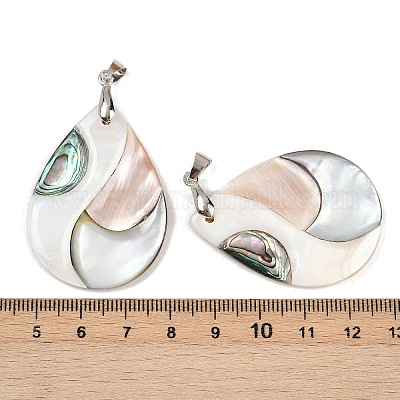 Подвески из натуральной ракушки-абалона SSHEL-B003-06P-05-1