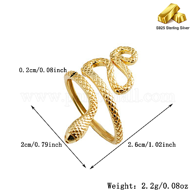 Кольцо-змея из стерлингового серебра S925 PJ5372-1-1