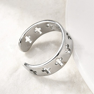 Кольца-манжеты из нержавеющей стали 304 для женщин RJEW-A077-02P-1