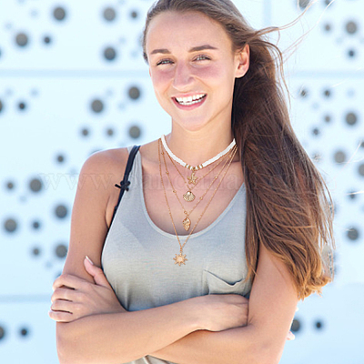 6 шт. 6 стиля подвеска в форме солнца NJEW-AN0001-37-1