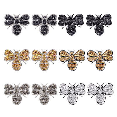 Shop FINGERINSPIRE 12pcs Crystals Bee Patches Iron on Clothes Patches  Rhinestone Appliques Patches For Clothes for Jewelry Making - PandaHall  Selected