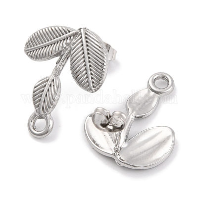 Фурнитура для сережек-гвоздиков из нержавеющей стали 304 EJEW-H013-16P-1