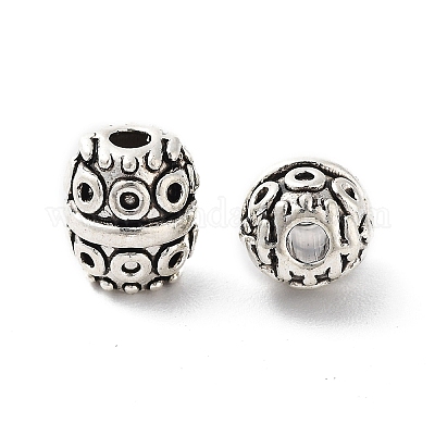 Сплавочные овальные бусины тибетского стиля  FIND-Q094-35AS-1