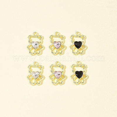 Сплав 10шт с подвесками со стразами ALRI-FS0001-07-1