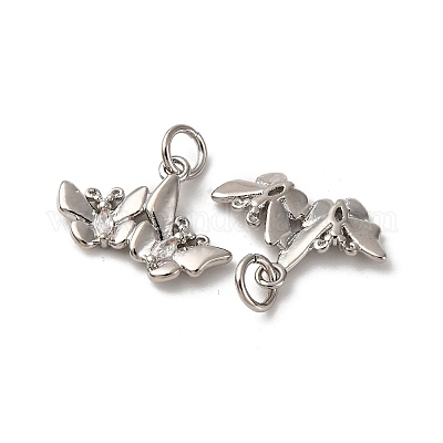 Латунные микро проложить кубического циркония подвески KK-P308-38P-1