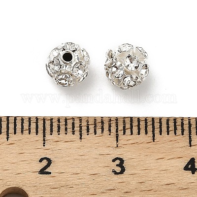 6 мм латунные хрустальные бусины со стразами KK-S519-01A-02S-1