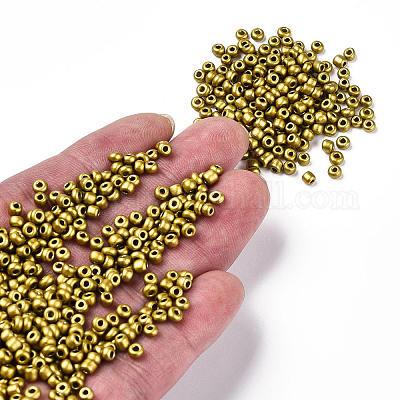 8/0 стеклянная краска для выпечки круглых бусин&nbsp;SEED-S036-01B-06-1