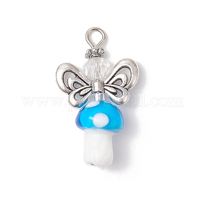 Бусины ручной работы лэмпворк с подвесками из стеклянных бусин PALLOY-MZ00697-1