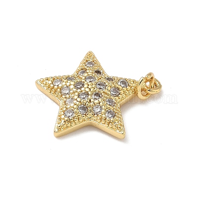 Латунные микро проложить кубического циркония подвески KK-Q068-65G-1