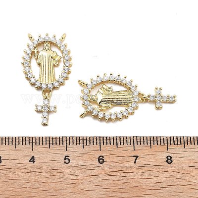 Латунные микро проложить кубического циркония подвески KK-Q006-53C-G-1