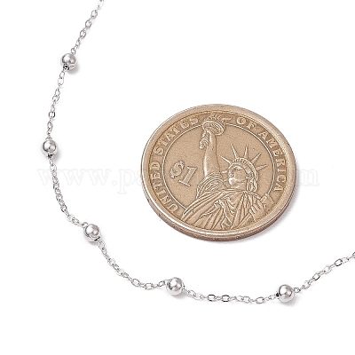 Ожерелья из шариковой цепи из нержавеющей стали 304 NJEW-JN05166-02-1