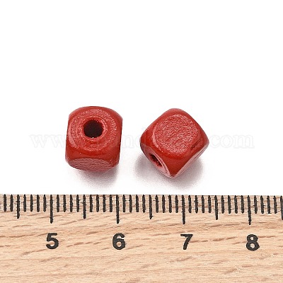 Спрей окрашены деревянные бусины WOOD-P021-01B-24-1