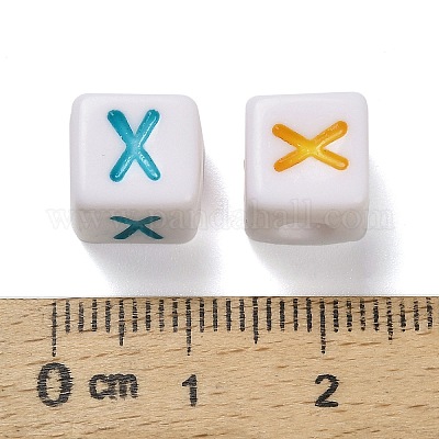 Непрозрачные акриловые бусины OACR-I022-01X-1