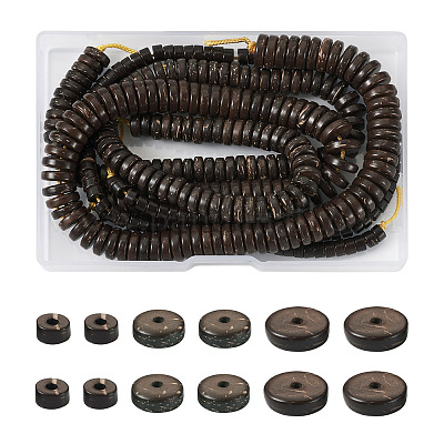 3 нити 3 стилей кокосовых бусин нити COCB-KS0001-01-1