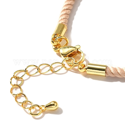 Изготовление ожерелья из нейлонового миланского шнура MAK-M028-01G-18-1